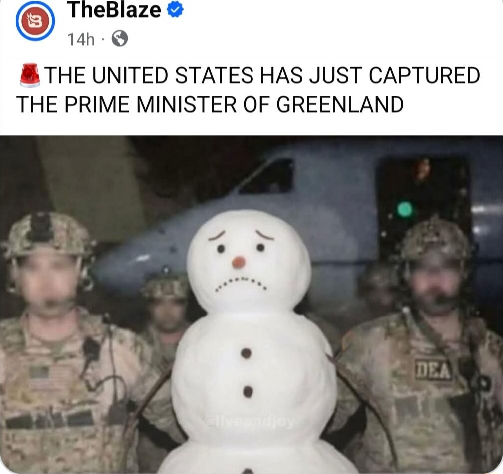 🏴 THE UNITED STATES HAS JUST CAPTURED THE PRIME MINISTER OF GREENLAND