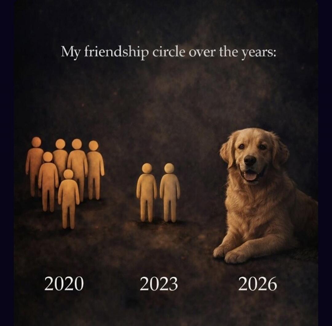 My friendship circle over the years: 2020 2023 2026