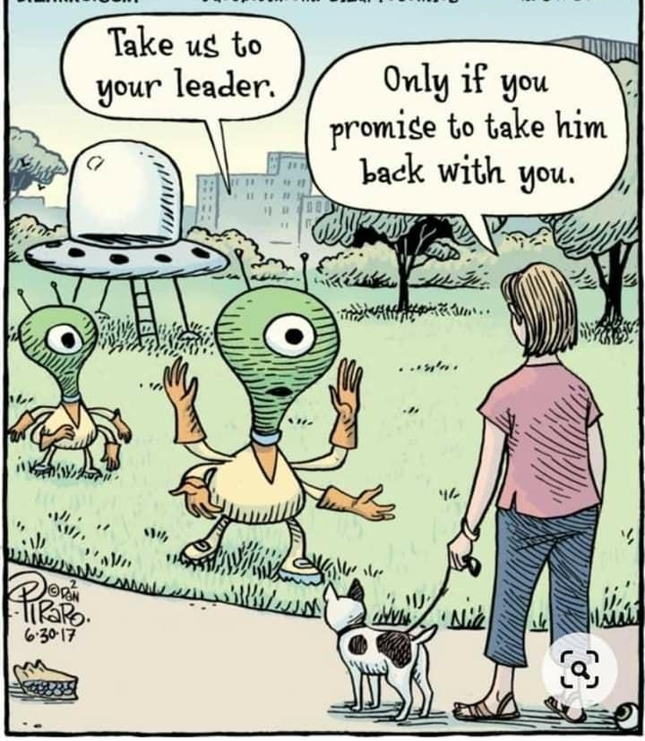 Take ug to your leader Only 1f you promige to take him back with you IRV