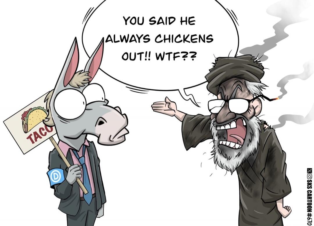 YOU SAID HE ALWAYS CHICKENS OUT!! WTF??
TACO