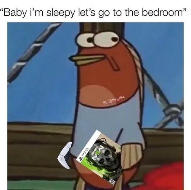 Baby im sleepy lets go to the bedroom