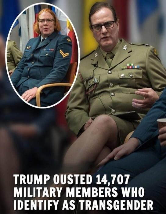 TRUMP OUSTED 14,707 MILITARY MEMBERS WHO IDENTIFY AS TRANSGENDER