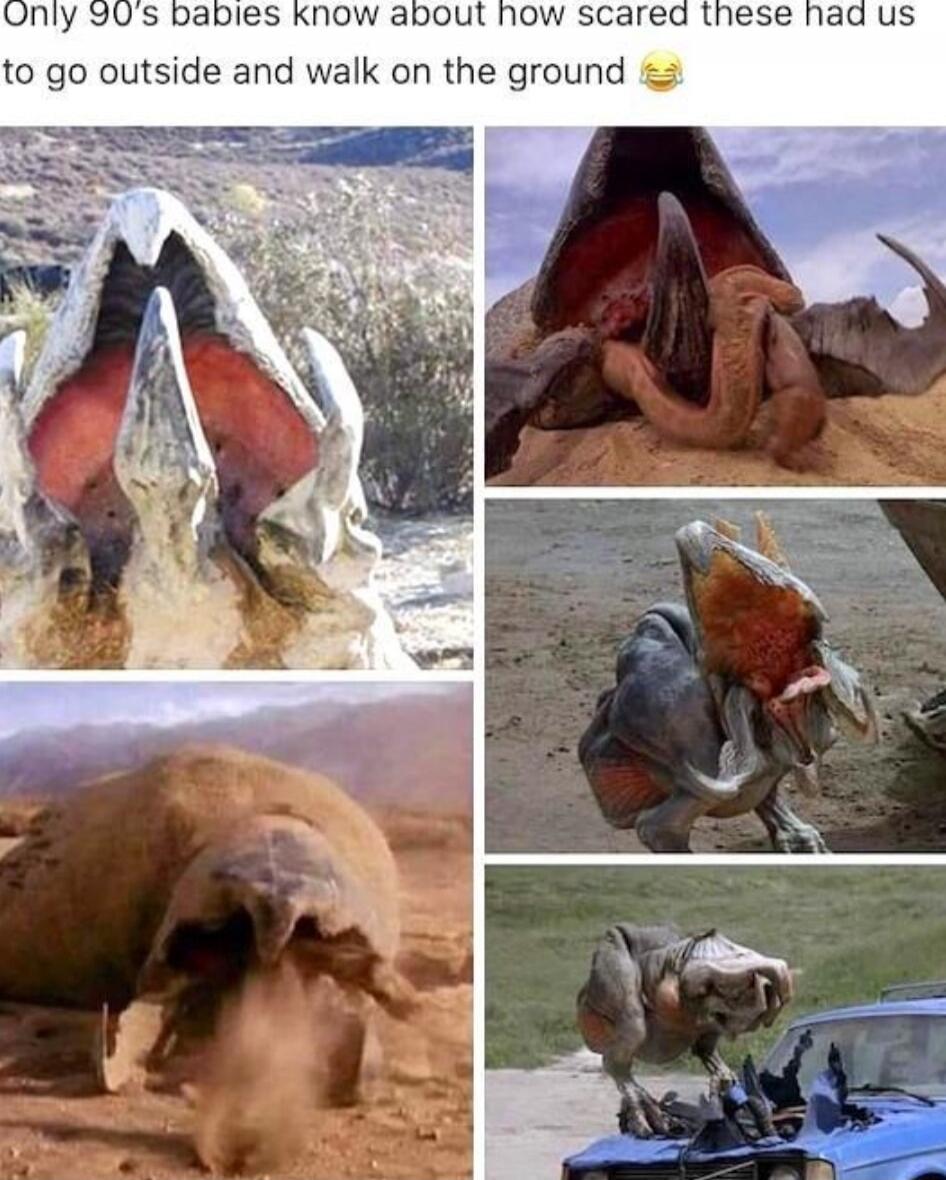 Only 90's babies know about how scared these had us to go outside and walk on the ground 😂