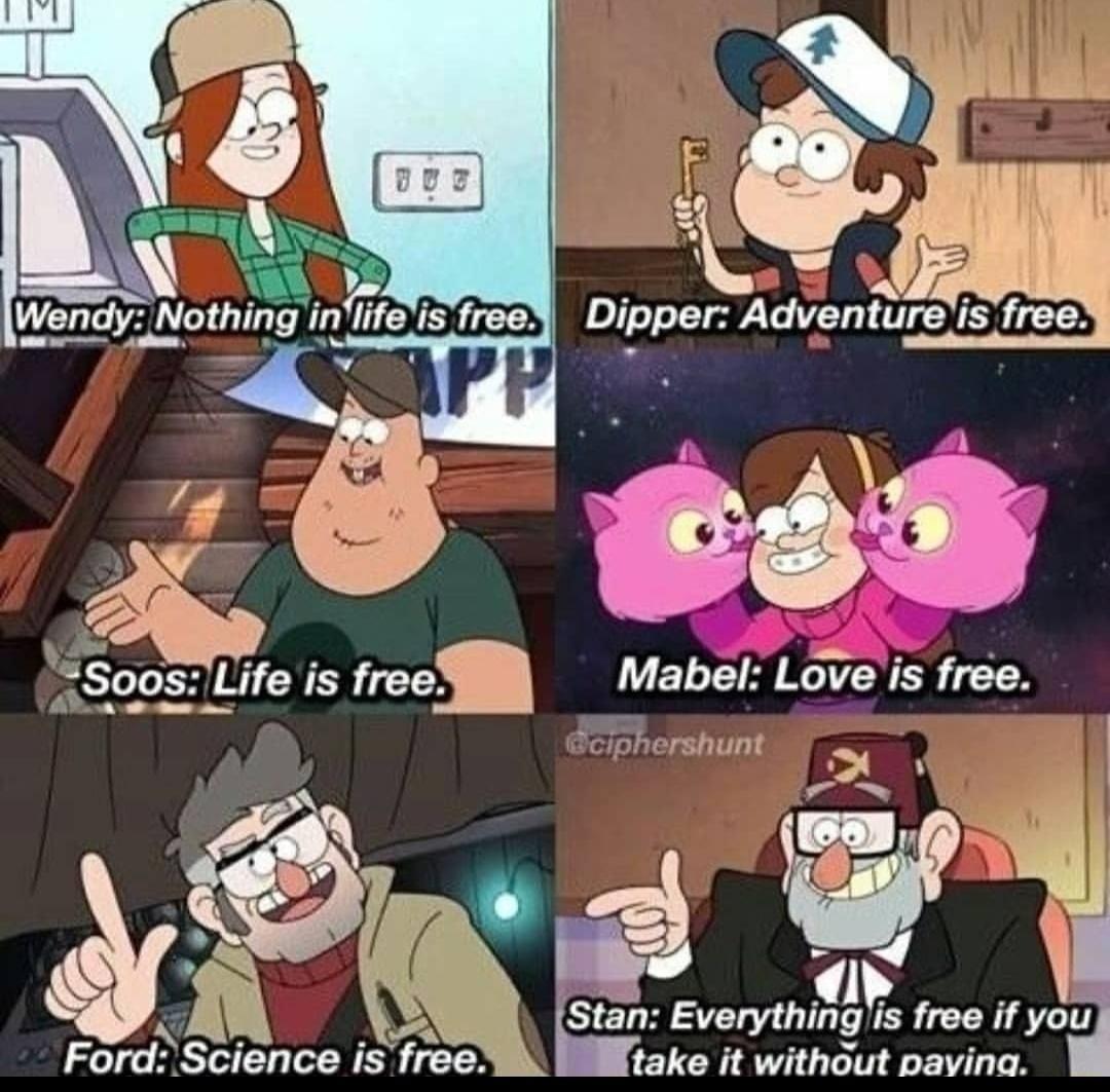 RN Mabel Loveis free At ciphershunt 0 oy Stan Everythmg is free if you Ford Scence is free take it without pavina