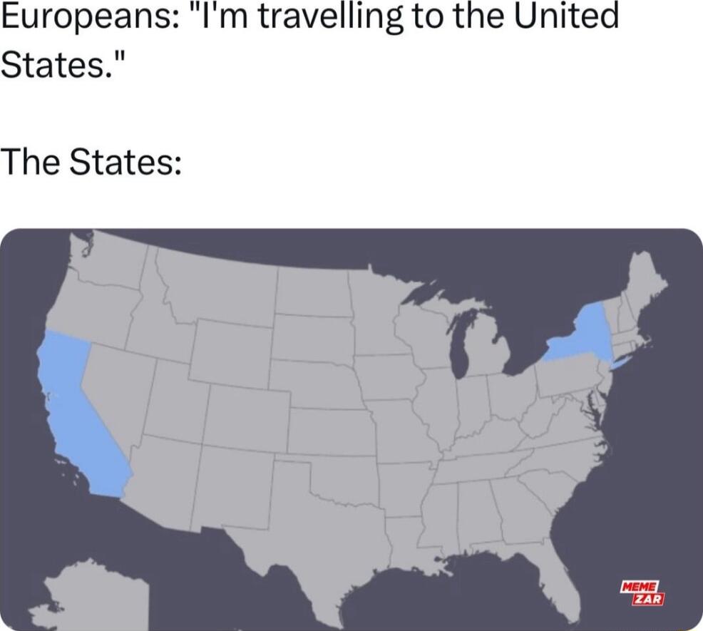 Europeans Im travelling to the United States The States