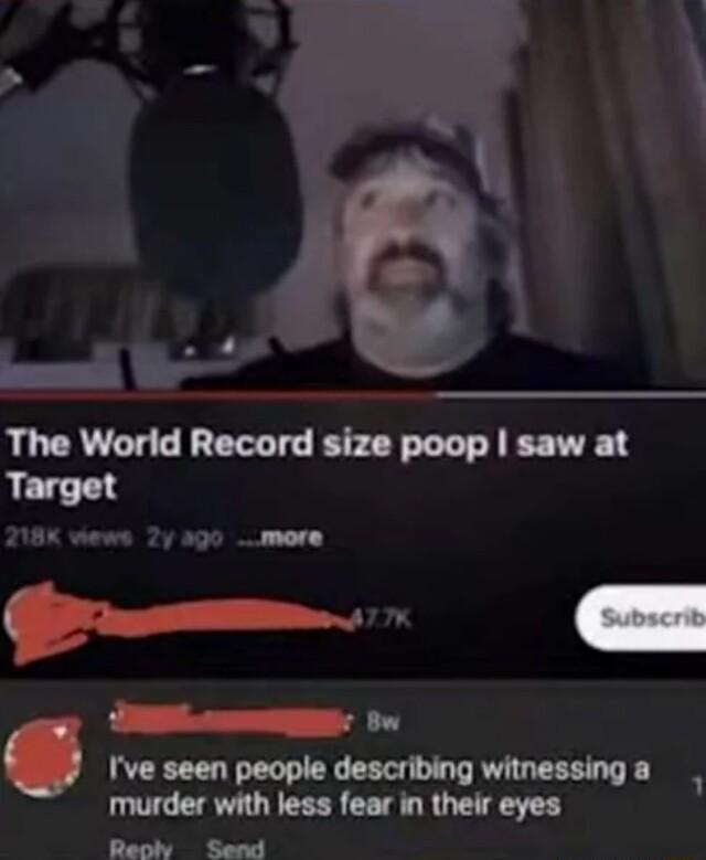 e The World Record size poop saw at Target 218K views 2y 30 more