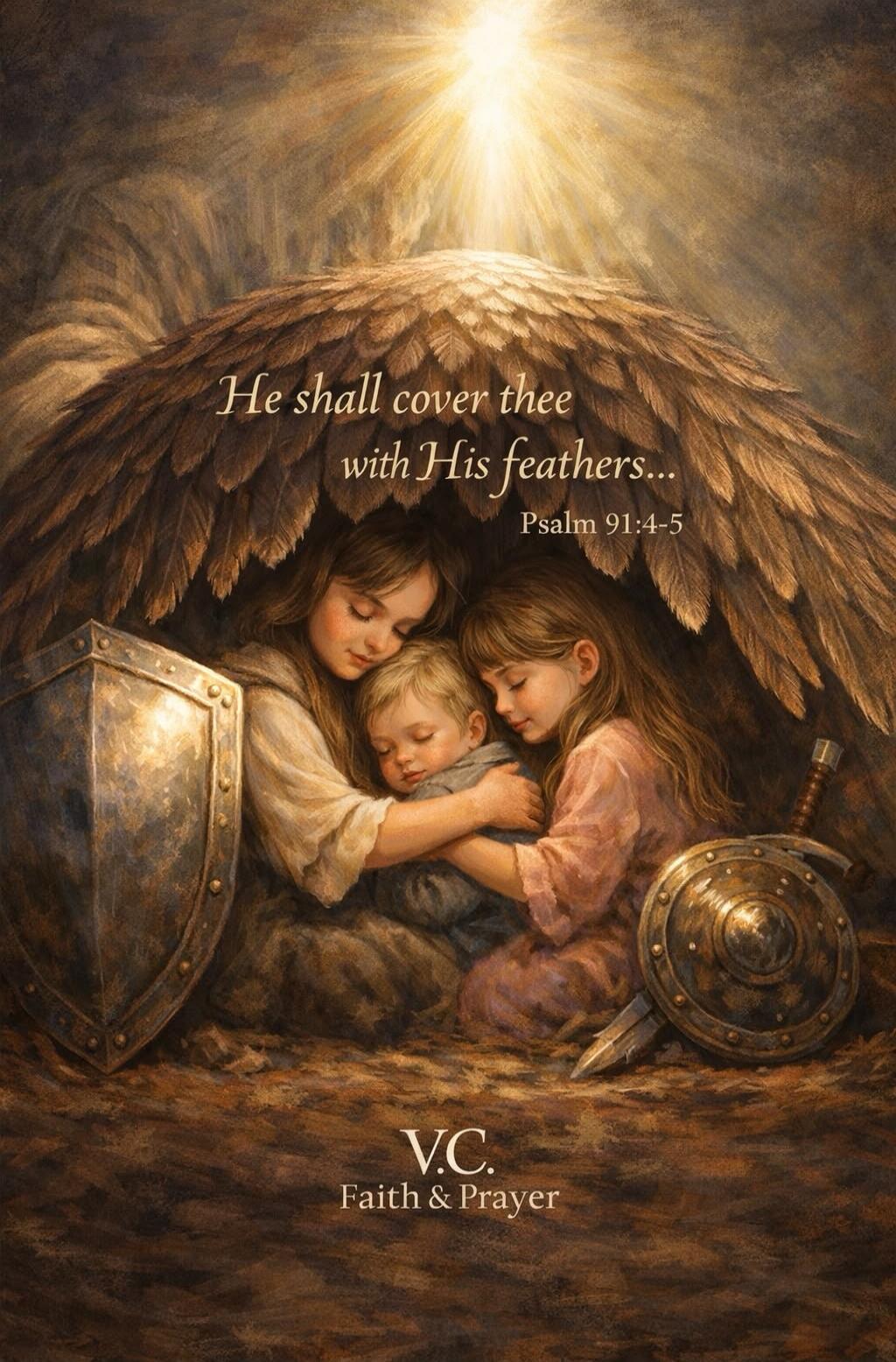 He shall cover thee with His feathers... Psalm 91:4-5 V.C. Faith & Prayer