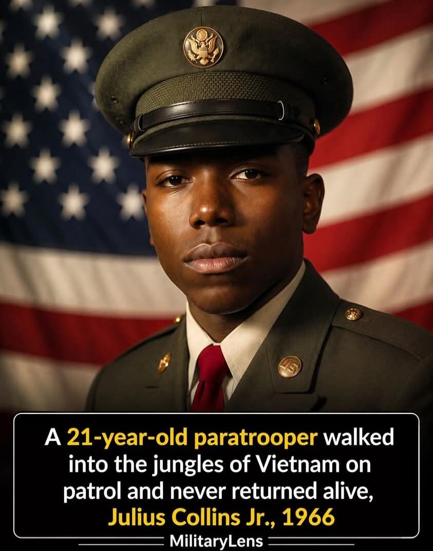 A 21-year-old paratrooper walked into the jungles of Vietnam on patrol and never returned alive, Julius Collins Jr., 1966. MilitaryLens