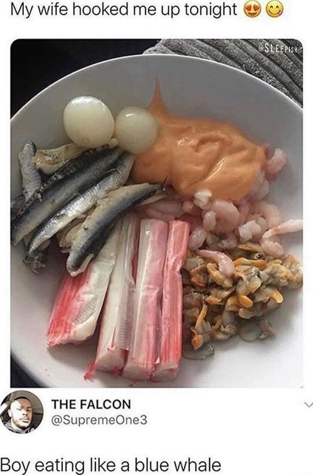 THE FALCON SupremeOne3 Boy eating like a blue whale