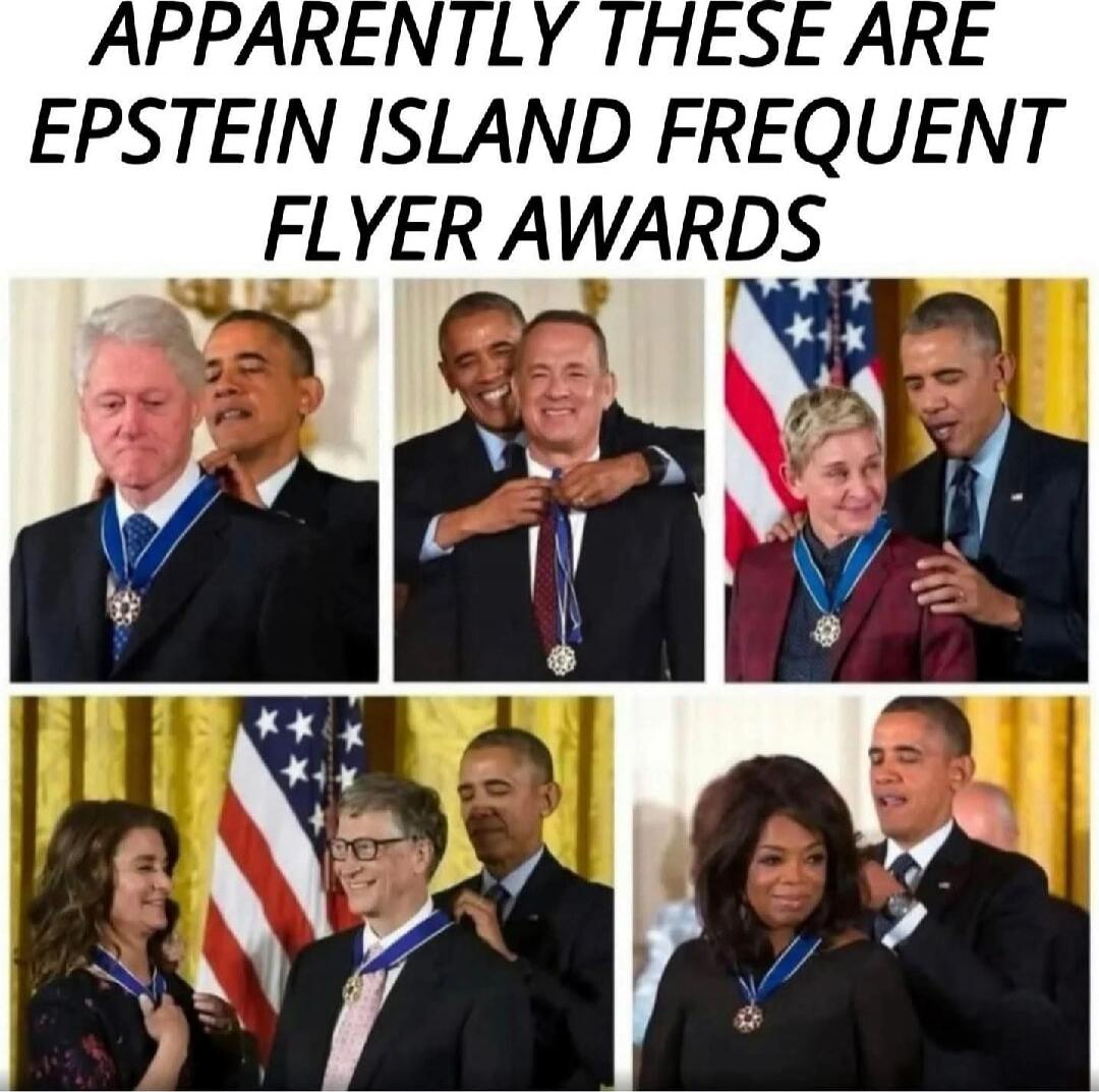 APPARENTLY THESE ARE EPSTEIN ISLAND FREQUENT FLYER AWARDS
Session ID: 1039805.