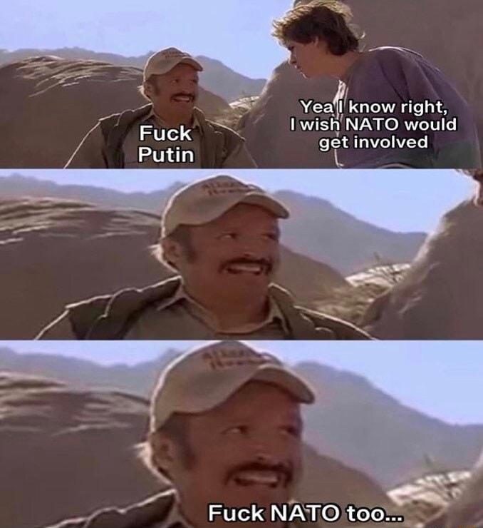 Yeaflknow right 1 wishNATO would getinvolved