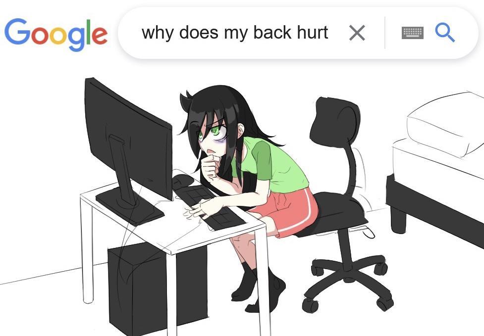 Google why does my back hurt X EE Q