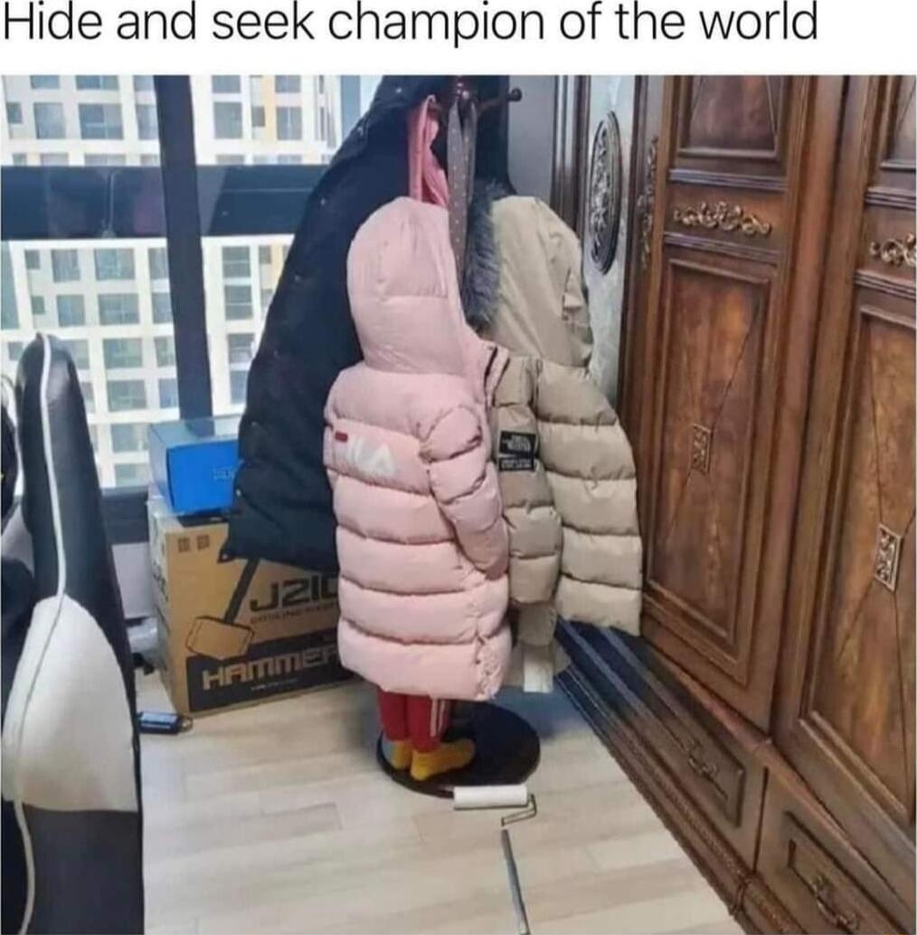 Hide and seek champion of the world