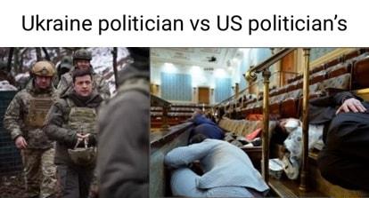 Ukraine politician vs US politicians