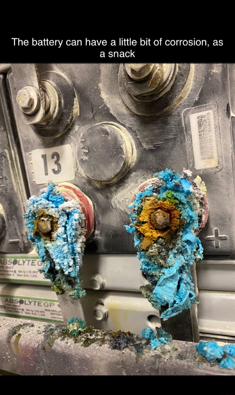 The battery can have a little bit of corrosion as EELERS