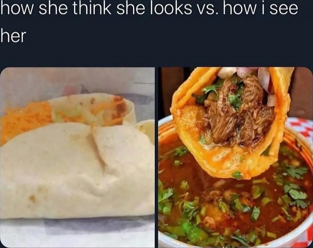 how she think she looks vs. how i see her
