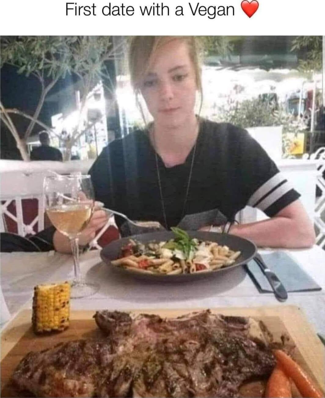 First date with a Vegan