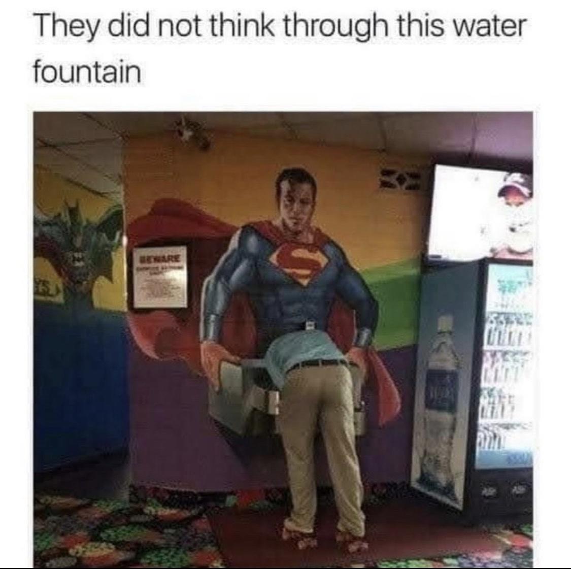 They did not think through this water fountain