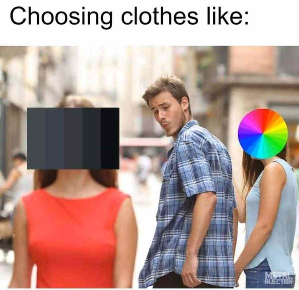 Choosing clothes like N L i