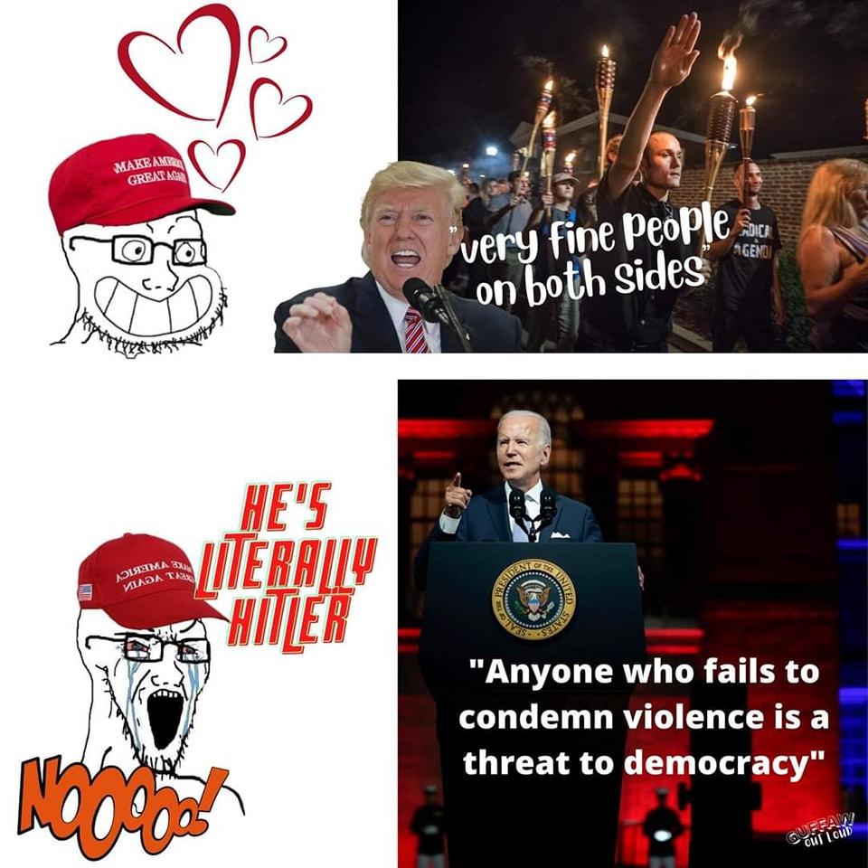 Anyone who fails to condemn violenceisa threat to democracy