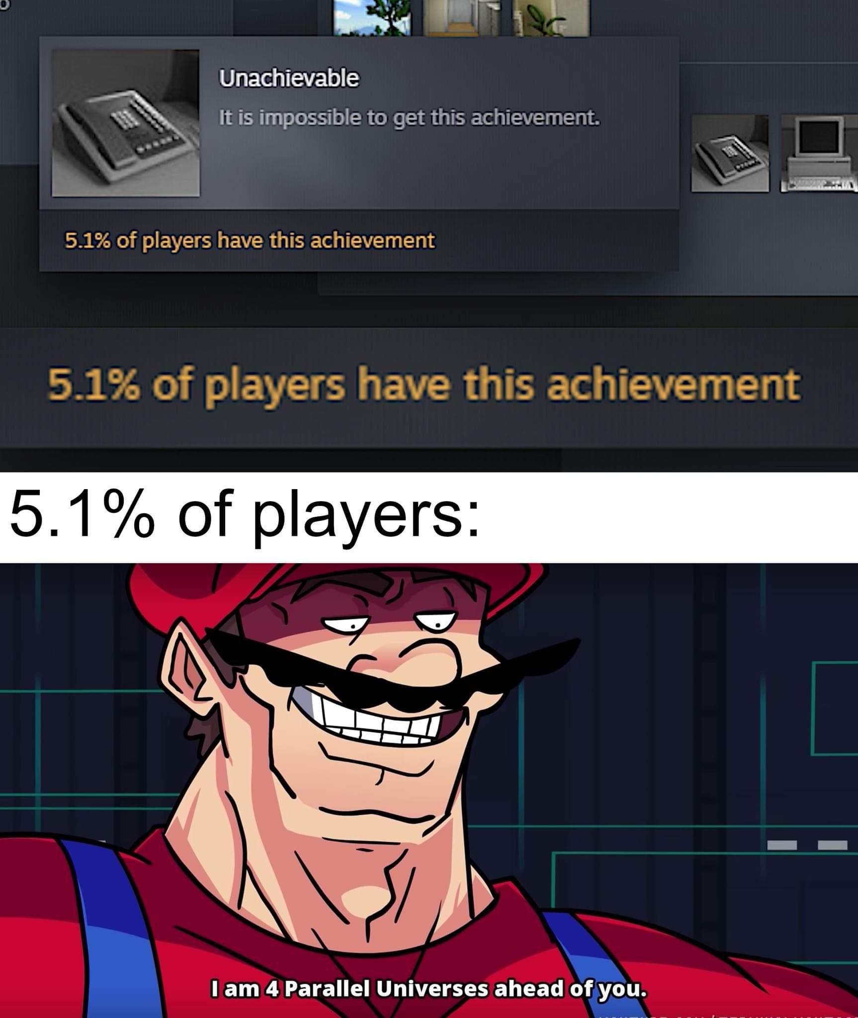 4V 2 e W 00T T 0 ETel g IEVET S It is impossible to get this achievement 51 of players have this achievement 51 of players have this achievement 51 of players N