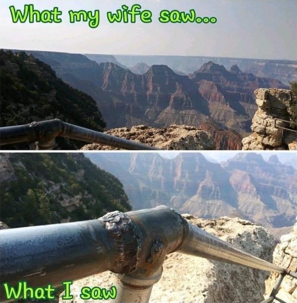 What my wife saw...
What I saw