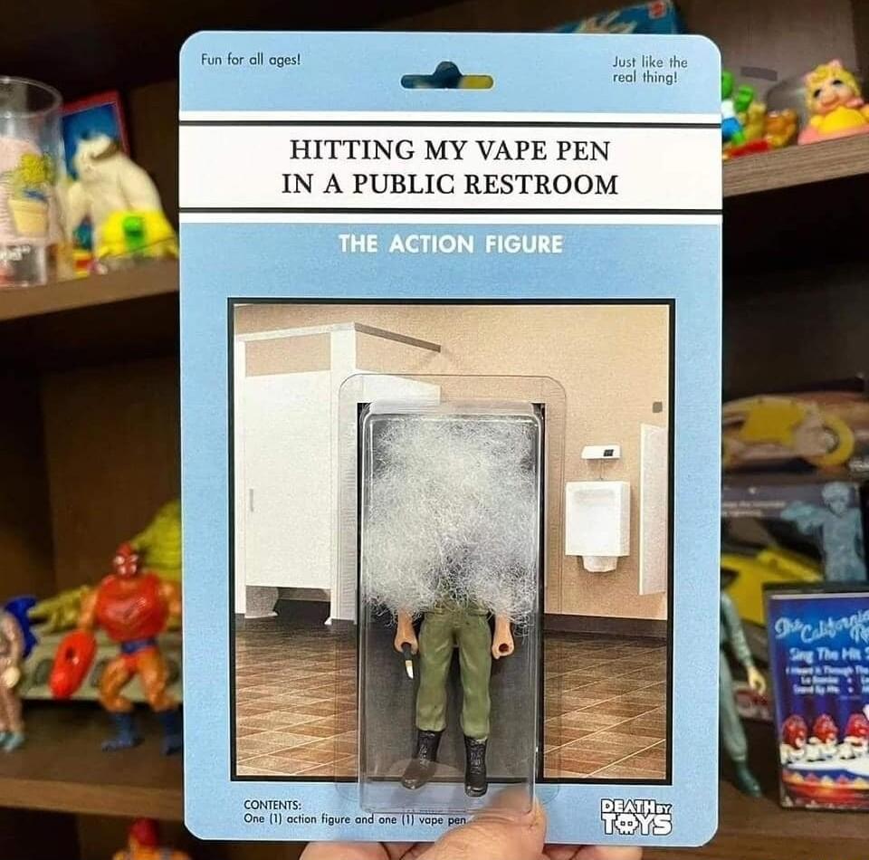 HITTING MY VAPE PEN IN A PUBLIC RESTROOM T i rom T