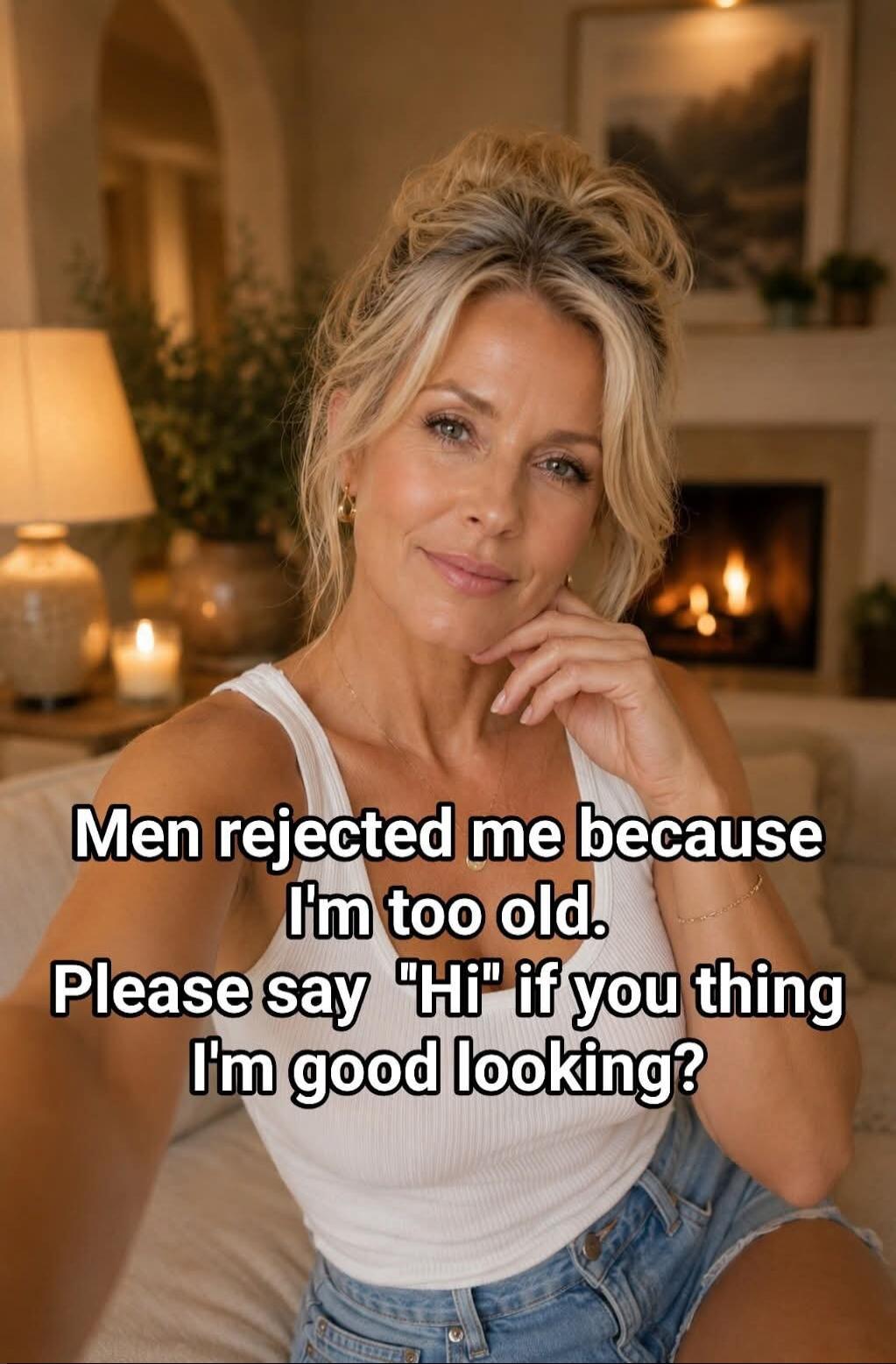 Men rejected me because I'm too old. Please say 