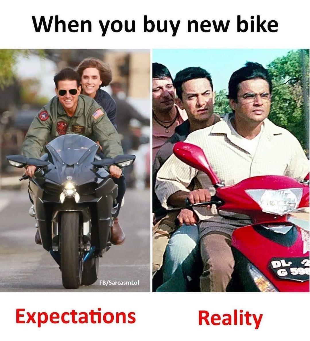 When you buy new bike