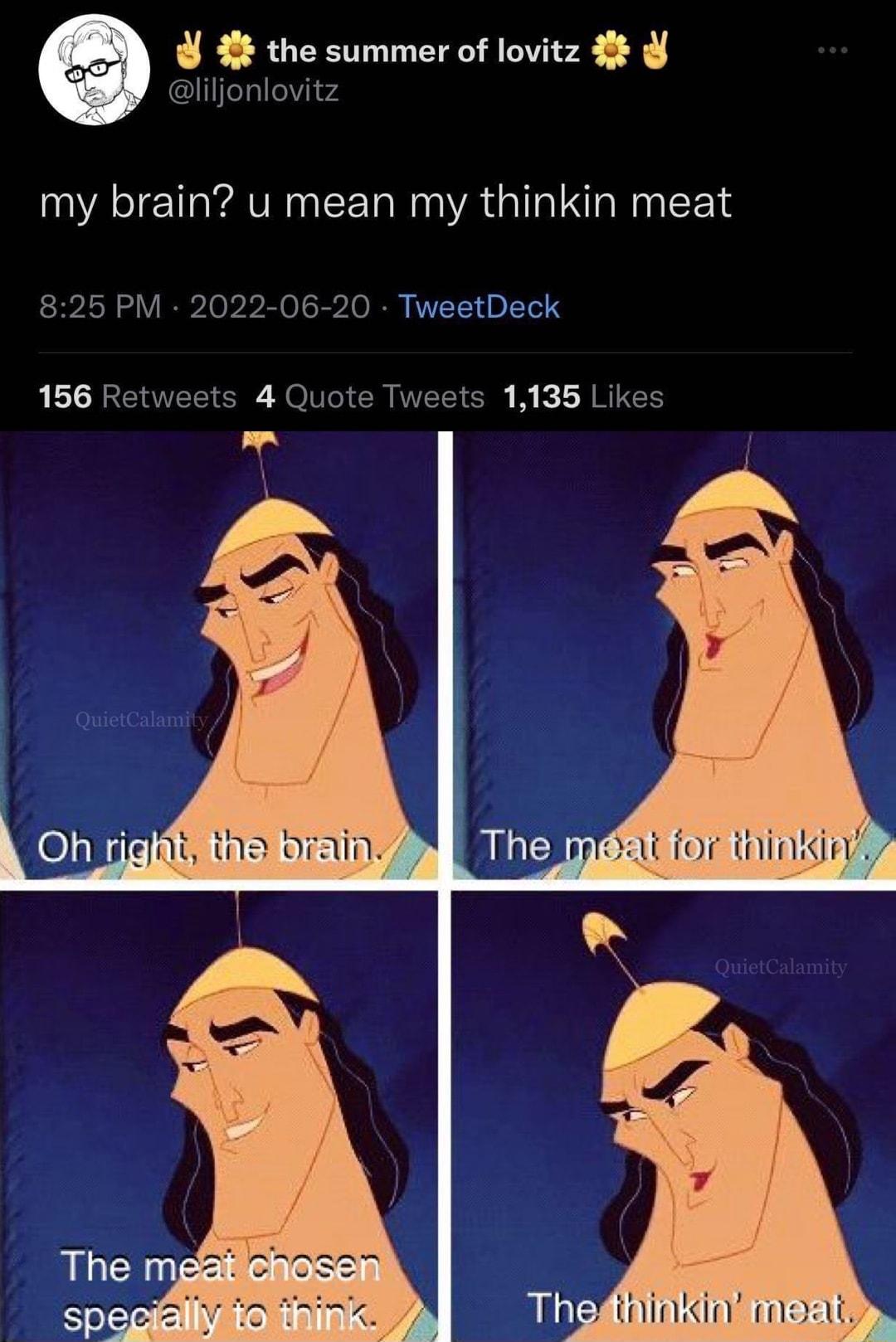 2 the summer of lovitz 3 my brain u mean my thinkin meat 156 4 1135 elgierelnt tha bt RGN for thinkii