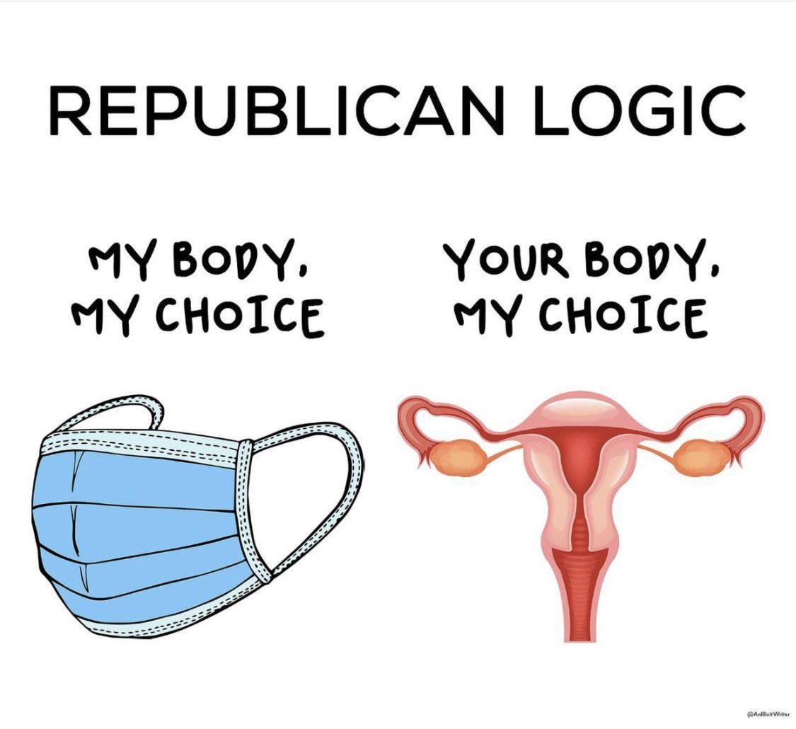 REPUBLICAN LOGIC MY BopY YOUR BODY MY CHOICE MY CHOICE o