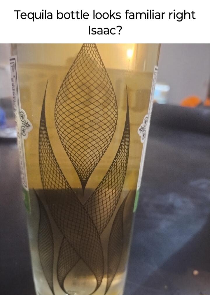 Tequila bottle looks familiar right