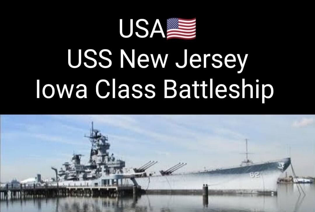 USA USS New Jersey Iowa Class Battleship