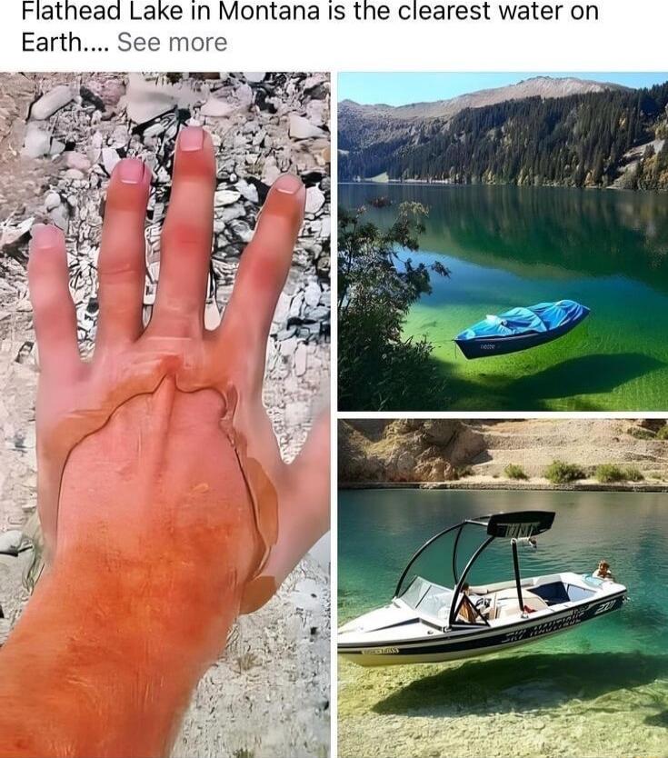 Flathead Lake in Montana Is the clearest water on