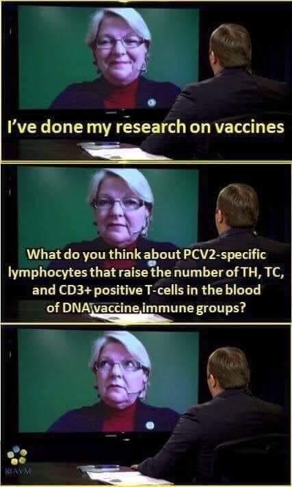 A e Ive done my research on vaccines What do you think about PCV2 specific lymphocytes that raise the numberof TH TC and CD3 positive T cells in the blood