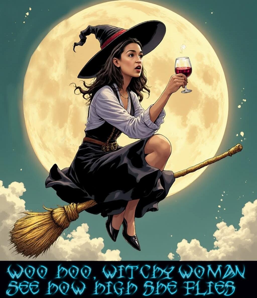 Woo hoo, witchy woman see how high she flies