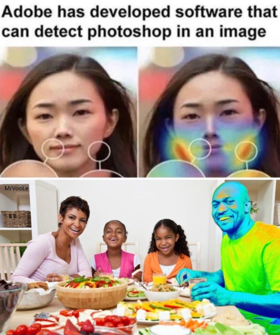 Adobe has developed software that can detect photoshop in an image