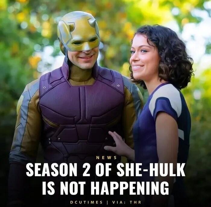 SEASON 2 OF SHE HULK IS NOT HAPPENING