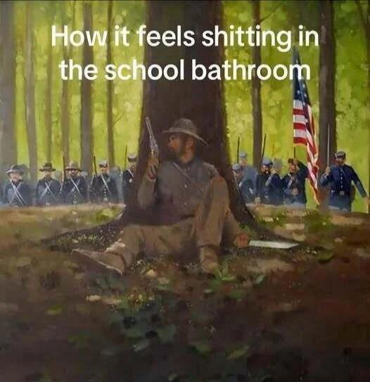 How it feels shitting in the school bathroom