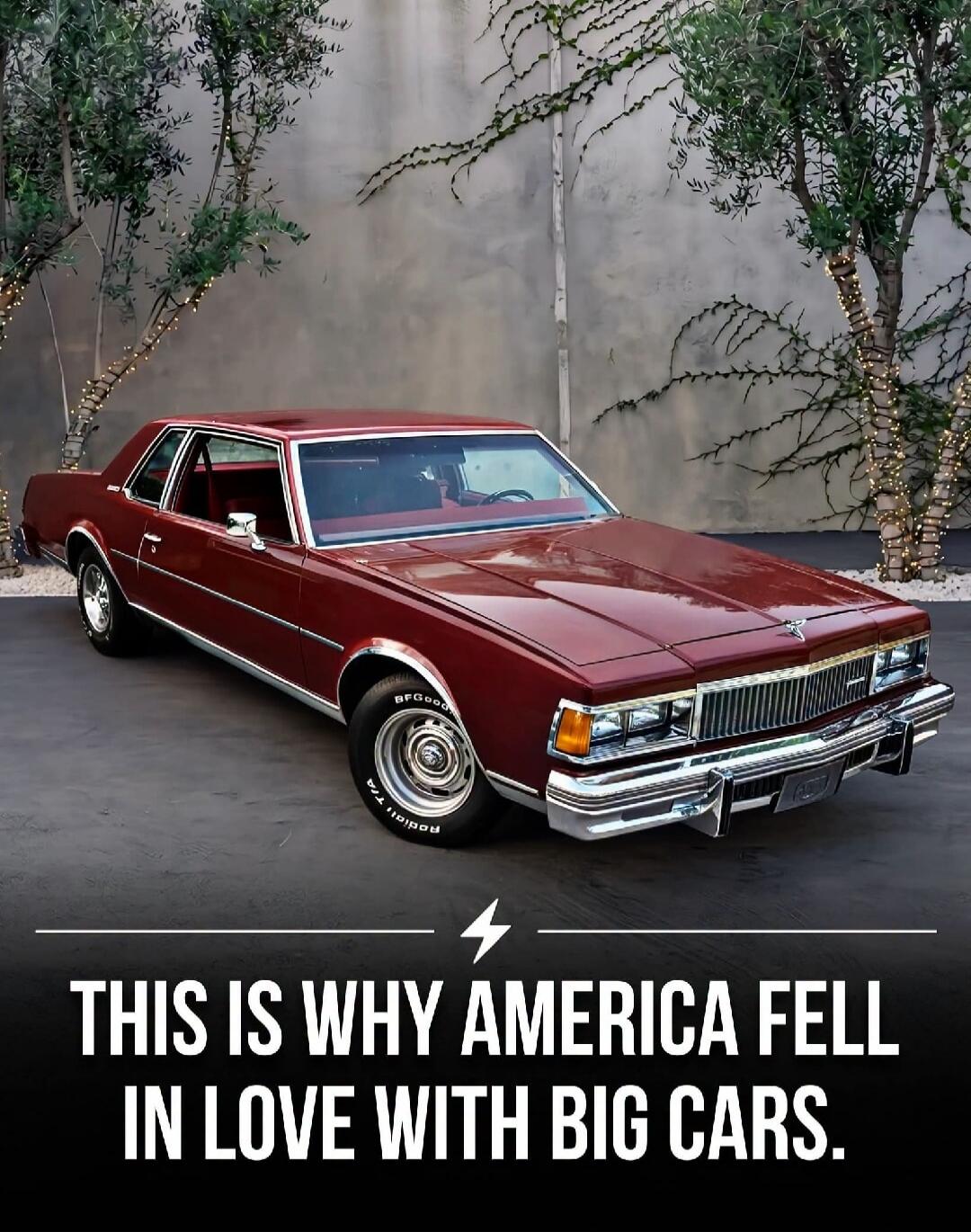 THIS IS WHY AMERICA FELL IN LOVE WITH BIG CARS.