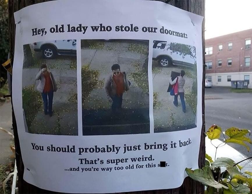 y lady who stole our dq gy Hey old fou should probably just bring it o Thats super weird Yotsce way too ol for this k