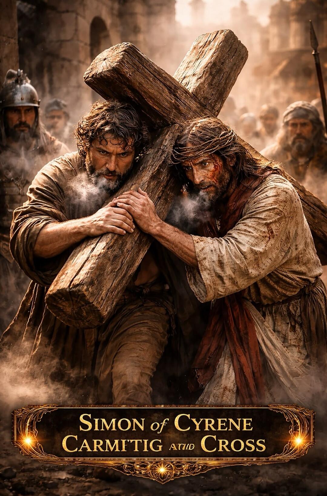 SIMON of CYRENE CARMITIG AND CROSS