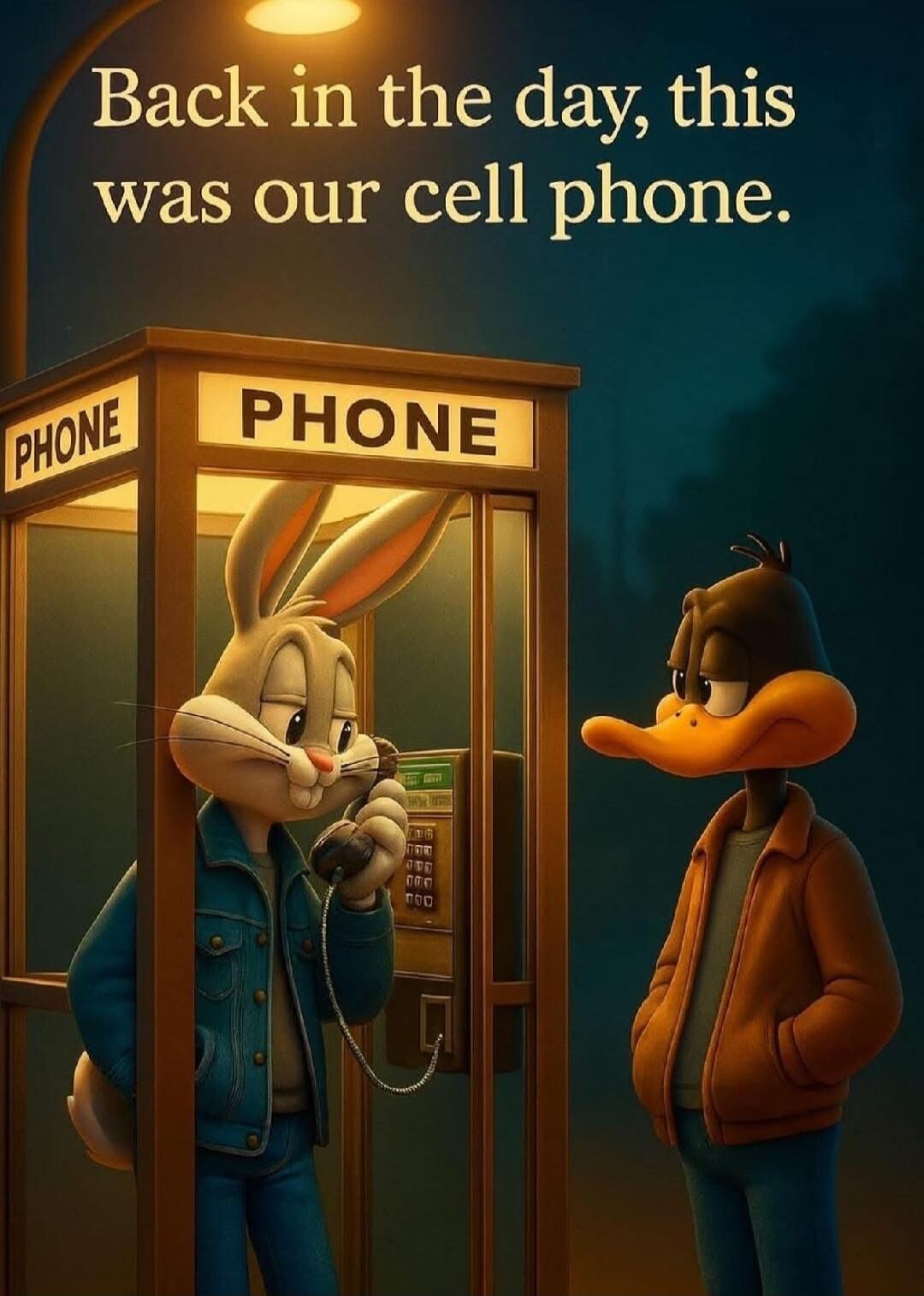 Back in the day, this was our cell phone.