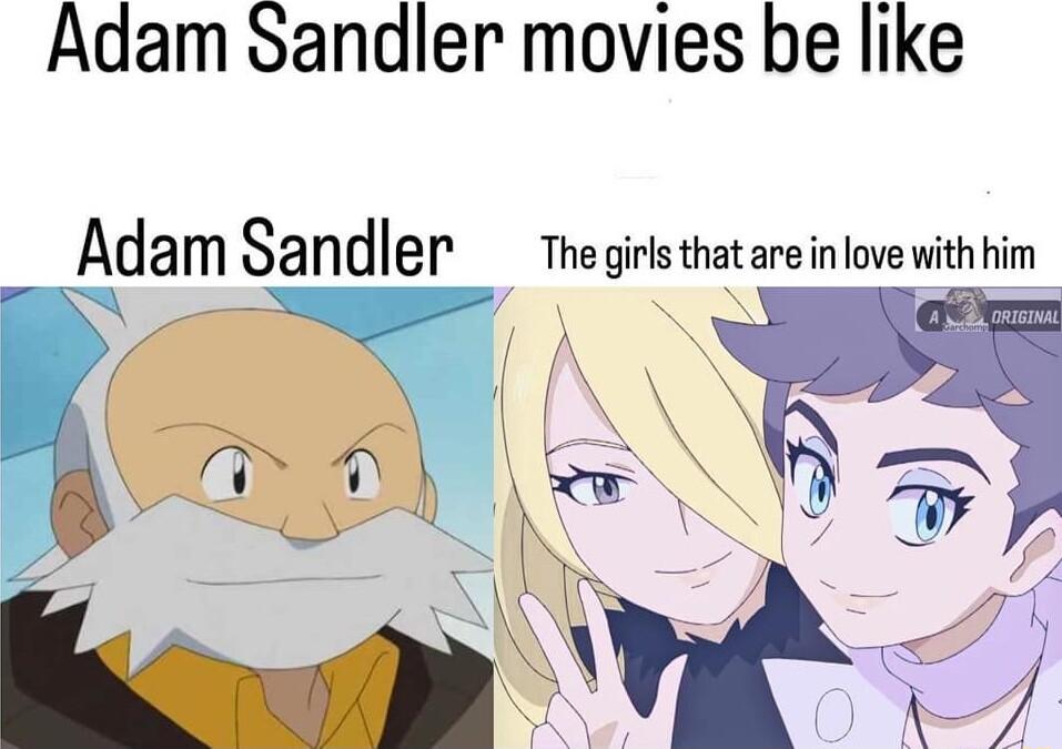 Adam Sandler movies be like Adam Sandler Thegirls thatareinlove ith im