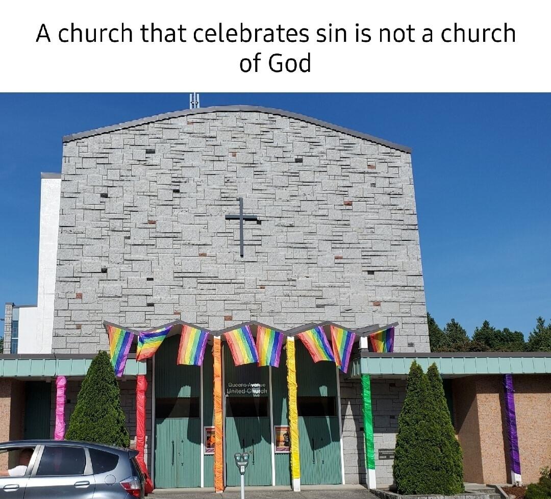 A church that celebrates sin is not a church of God