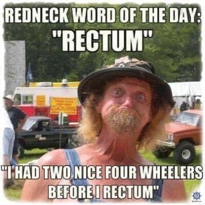 REDNECK WORDIOF THE DAY BEITIIM