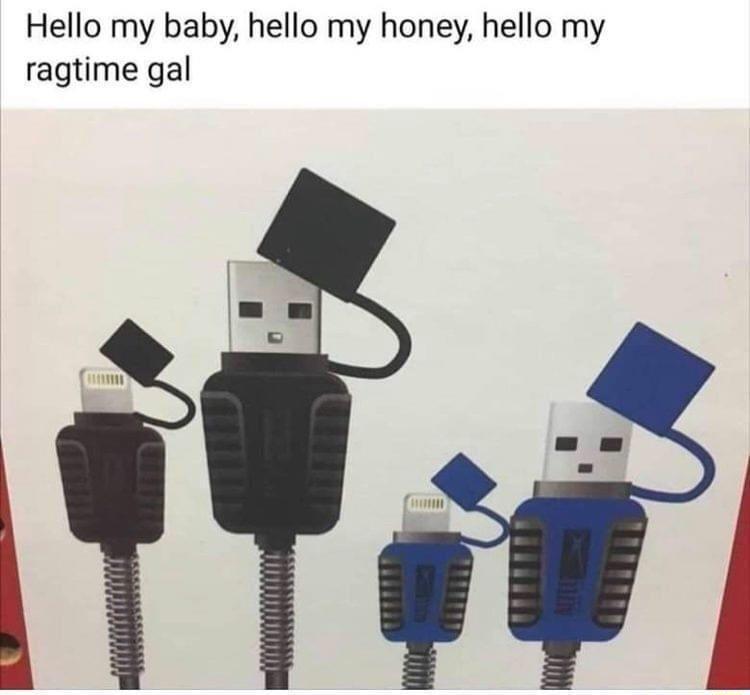Hello my baby hello my honey hello my ragtime gal