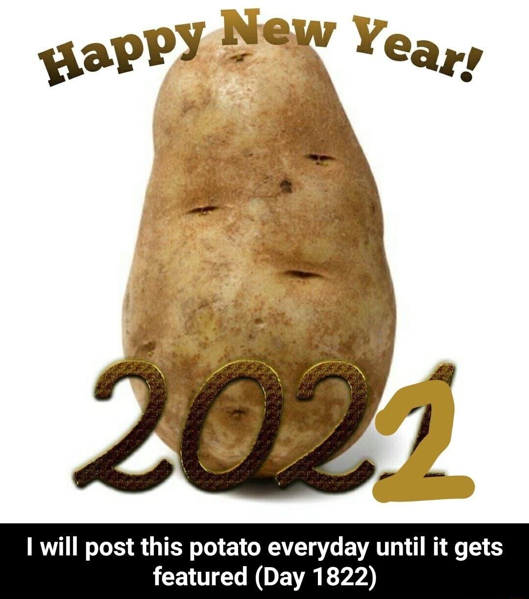 I will post this potato everyday until it gets featured Day 1822