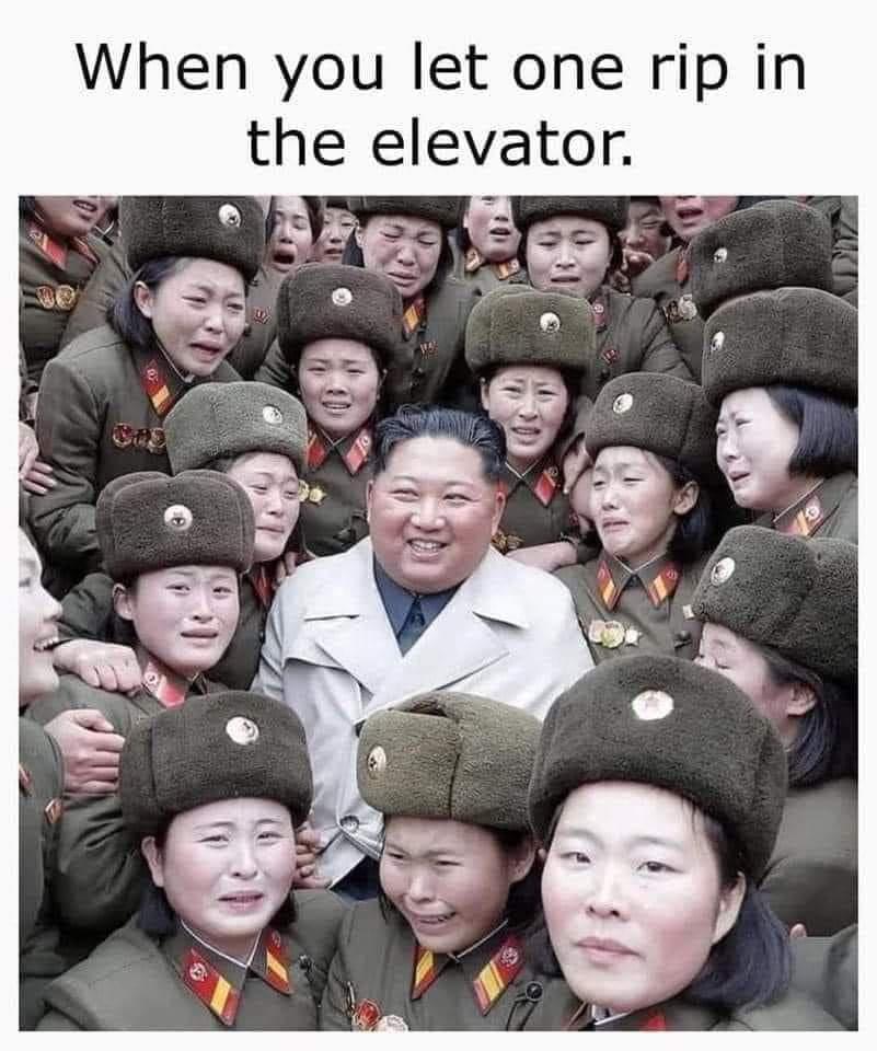 When you let one rip in the elevator