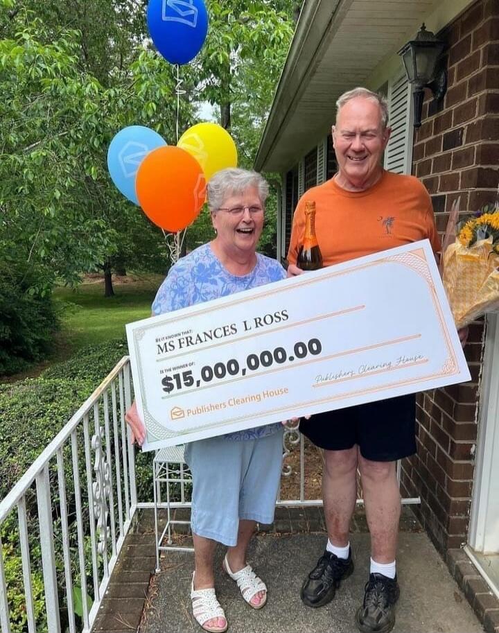BE IT KNOWN THAT MS FRANCES L ROSS IS THE WINNER OF: $15,000,000.00 Publishers Clearing House